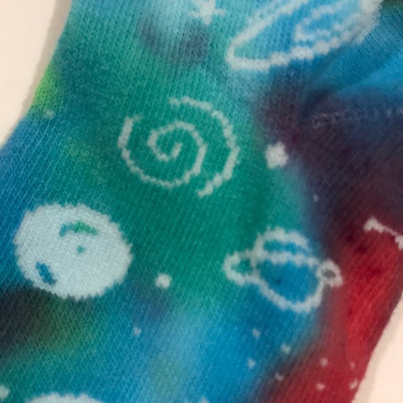 NWT Hand Crafted Outer Space Tie Dye Socks - Picture 3 of 6